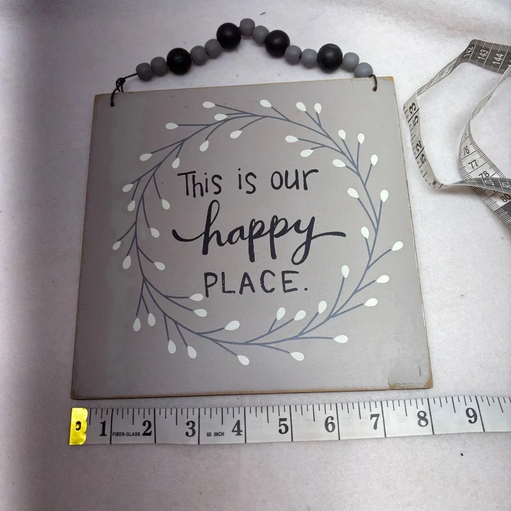 The Hearthside Collection Wood Sign This‎ Is Our Happy Place Wall Decor